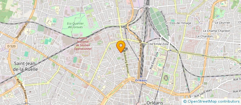 localisation de l'entreprise A ET C SECURITE 45 à ORLEANS