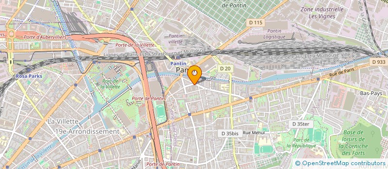 localisation de l'entreprise A ET CETERA à PANTIN