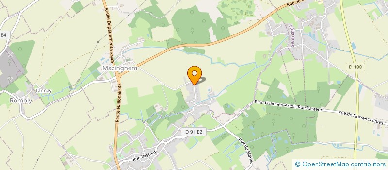 localisation de l'entreprise A ET D  MAZINGHEM