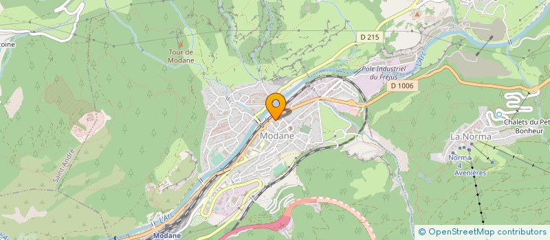 localisation de l'entreprise A ET D MACONNERIE à MODANE