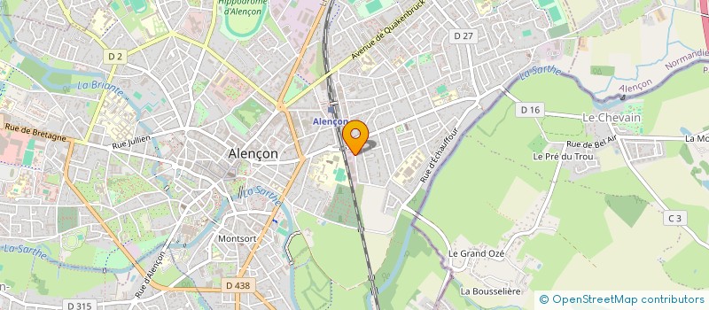 localisation de l'entreprise A ET E SYSTEMES à ALENCON