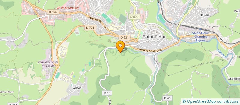 localisation de l'entreprise A ET F CUSSAC à SAINT FLOUR