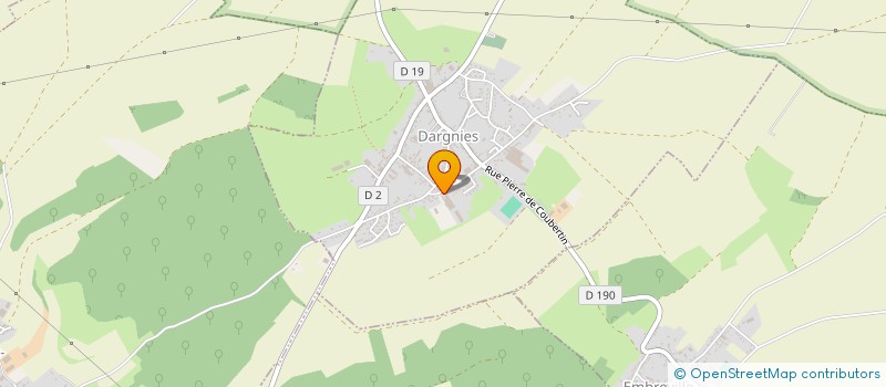localisation de l'entreprise A ET G LENNE à DARGNIES