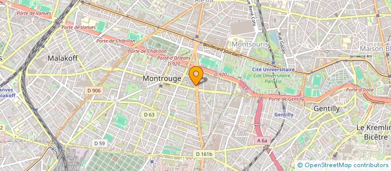 localisation de l'entreprise A ET G MONTROUGE à MONTROUGE