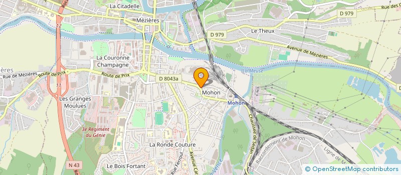 localisation de l'entreprise A ET J  CHARLEVILLE-MEZIERES