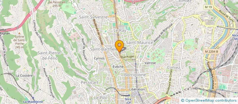 localisation de l'entreprise A ET J à NICE