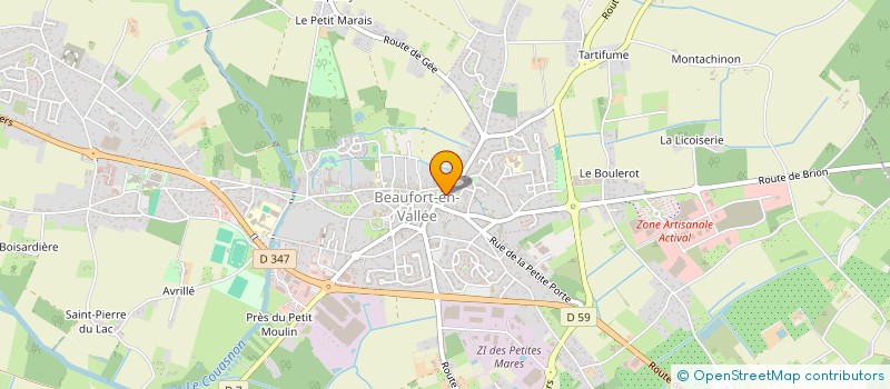 localisation de l'entreprise A ET L  BRISSAC LOIRE AUBANCE