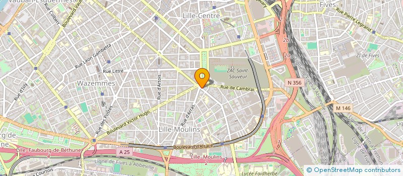 localisation de l'entreprise A ET L FOODS à LILLE