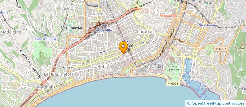 localisation de l'entreprise A ET M à NICE