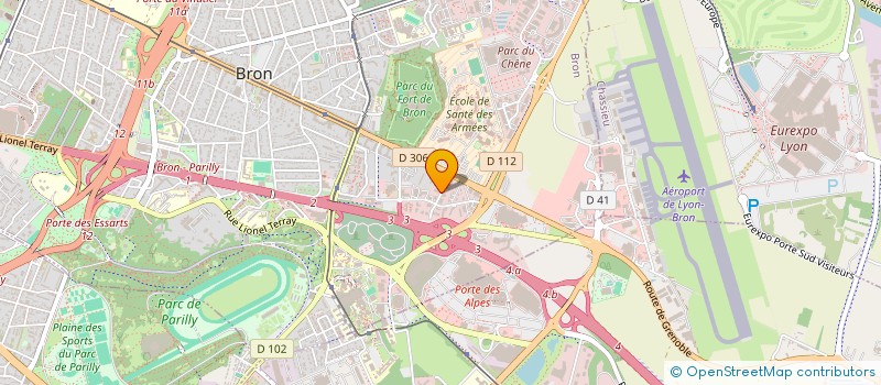 localisation de l'entreprise A ET M CONSEIL  BRON