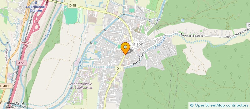 localisation de l'entreprise A ET M IMMO  ORAISON