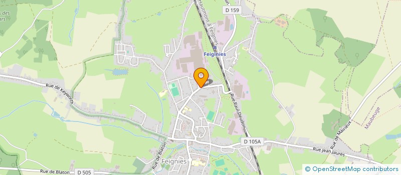 localisation de l'entreprise A ET M MENUISERIE  FEIGNIES
