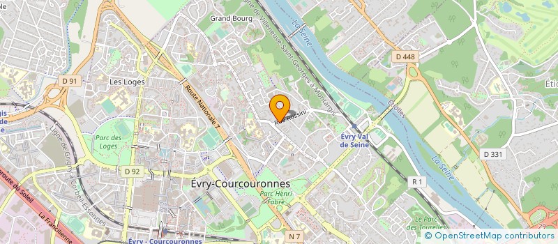 localisation de l'entreprise A ET M TURPIN à EVRY-COURCOURONNES