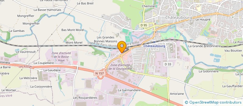 localisation de l'entreprise A ET P - LITHOS à CHATEAUBOURG