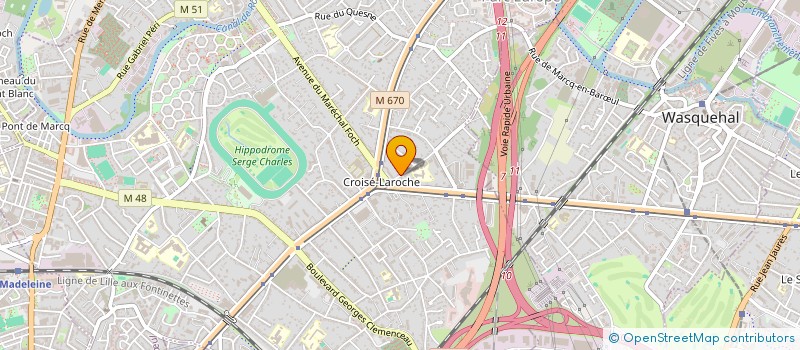 localisation de l'entreprise A ET S à MARCQ-EN-BARŒUL