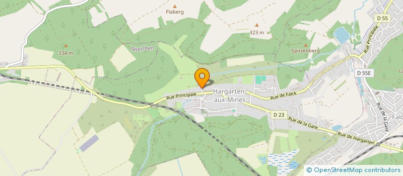localisation de l'entreprise A ET S CONSTRUCTION  HARGARTEN-AUX-MINES