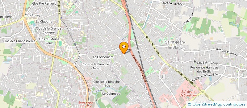 localisation de l'entreprise A ET S IMMO  SAINT-JEAN-LE-BLANC