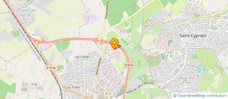 localisation de l'entreprise A ET S PROMOTION à ELNE
