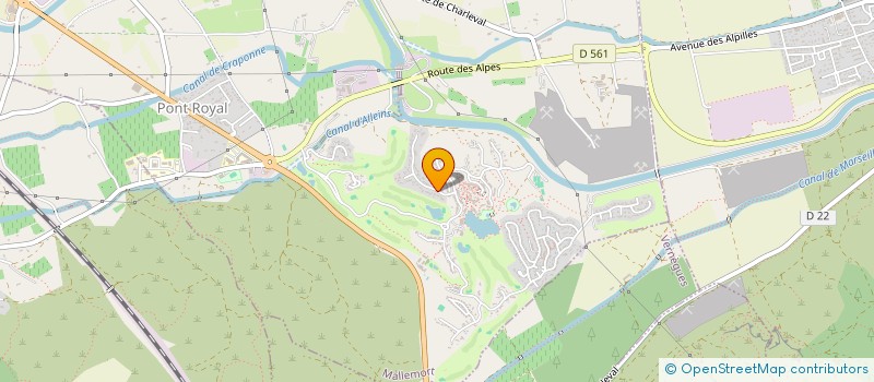 localisation de l'entreprise A ET T VINS SELECTIONS  MALLEMORT