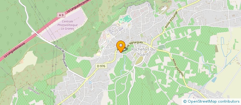 localisation de l'entreprise A.F 3G à ROCHEFORT-DU-GARD
