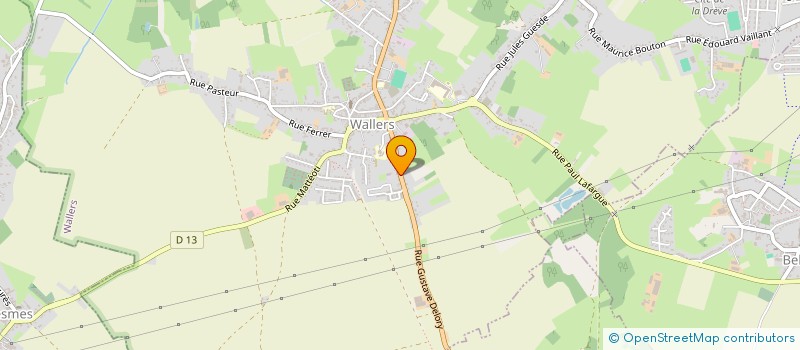 localisation de l'entreprise A.F. à WALLERS