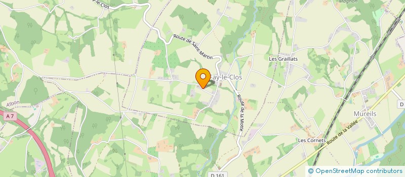 localisation de l'entreprise A&F  FAY-LE-CLOS