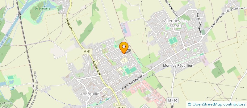 localisation de l'entreprise A F A ASSOCIATION FUTSAL D'ANNOEULLIN  ANNULLIN