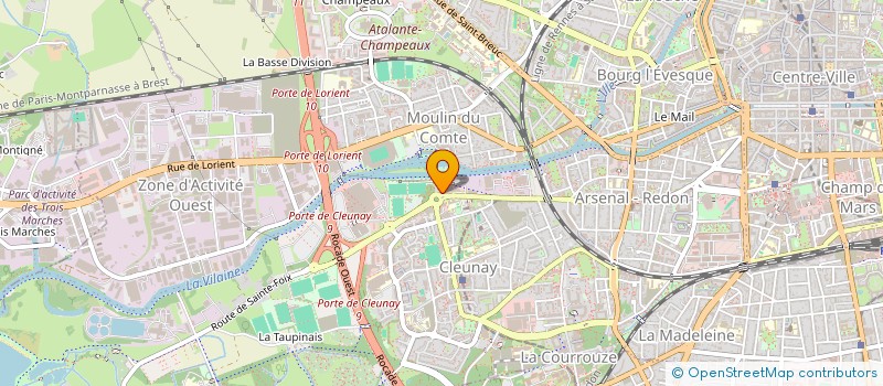 localisation de l'entreprise A.F.A. AVOCATS  RENNES