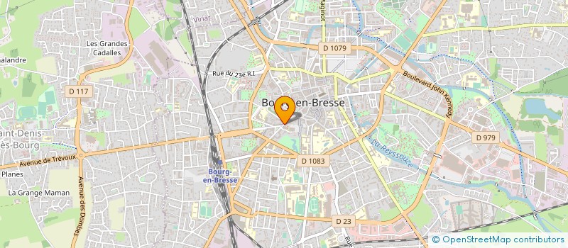 localisation de l'entreprise A&F ASSOCIES  BOURG-EN-BRESSE