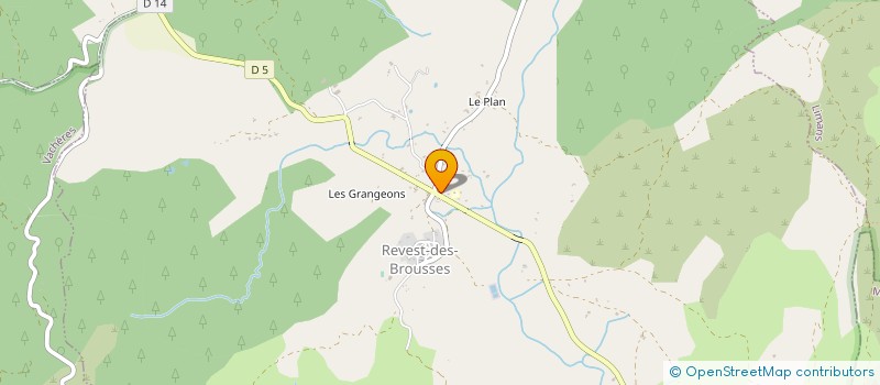 localisation de l'entreprise A&F ASSOCIES  REVEST-DES-BROUSSES