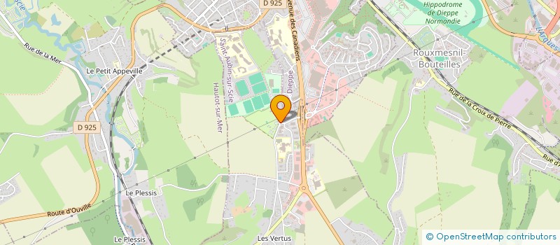 localisation de l'entreprise A & F ASSURANCES à SAINT-AUBIN-SUR-SCIE