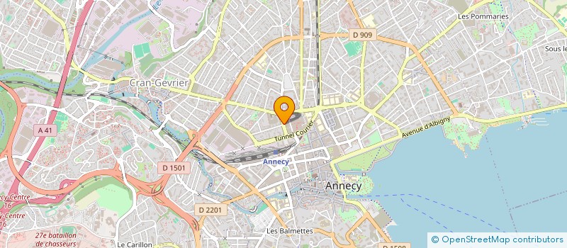 localisation de l'entreprise A.F.B. à ANNECY
