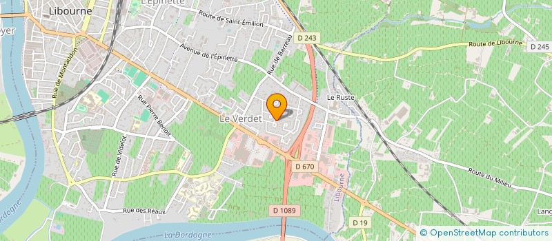 localisation de l'entreprise A.F.B. CARRELAGE  LIBOURNE