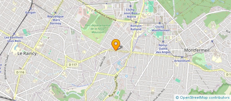 localisation de l'entreprise A.F.B FAMILLE à CLICHY-SOUS-BOIS