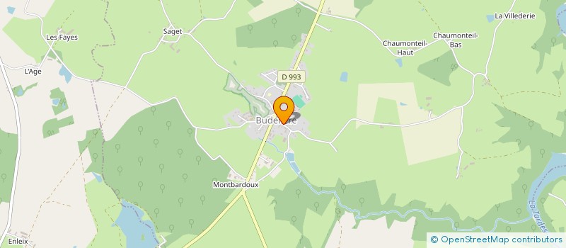 localisation de l'entreprise A.F. - BOIS à BELLEGARDE-EN-MARCHE