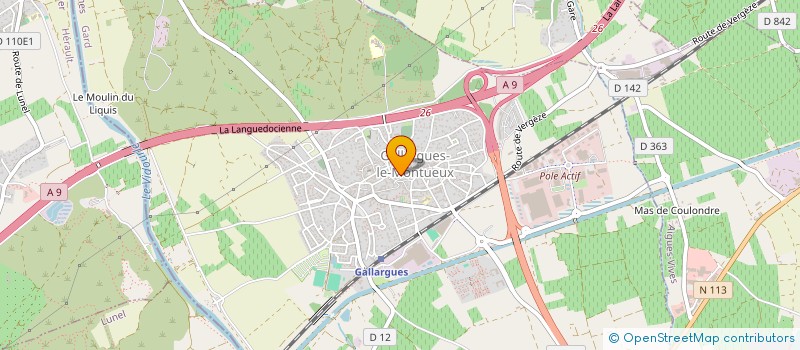 localisation de l'entreprise A F C à GALLARGUES-LE-MONTUEUX