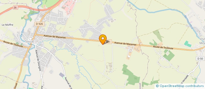 localisation de l'entreprise A.F.C.AGRICULTURE FORMATION CONSEIL  SOUAL