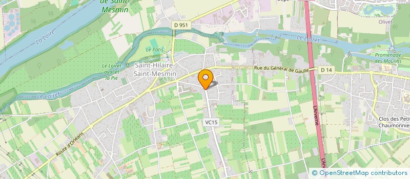 localisation de l'entreprise A.F.C. AMENAGEMENT à SAINT-HILAIRE-SAINT-MESMIN