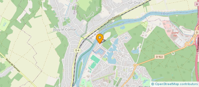 localisation de l'entreprise A.F.C.J. IMMOBILIER  L'ISLE-ADAM