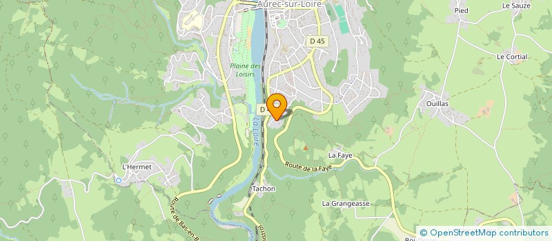 localisation de l'entreprise A&F CAPITAL  AUREC SUR LOIRE