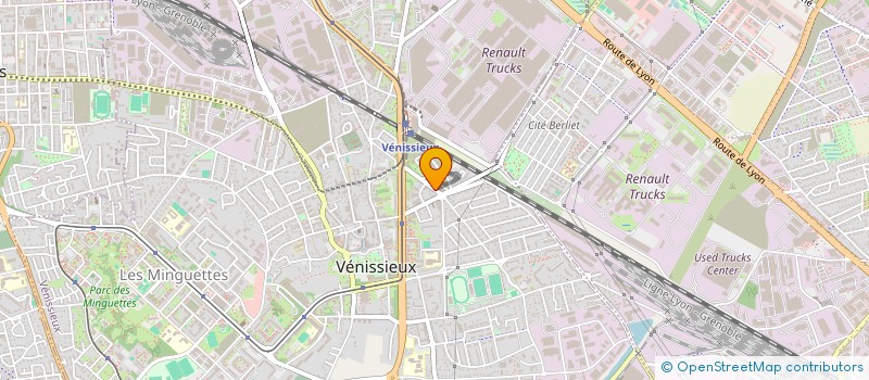 localisation de l'entreprise A.F. CHEBBI  VENISSIEUX