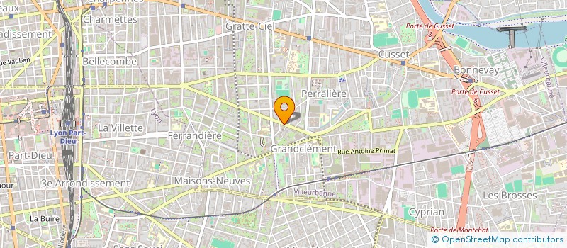 localisation de l'entreprise A F CO à VILLEURBANNE
