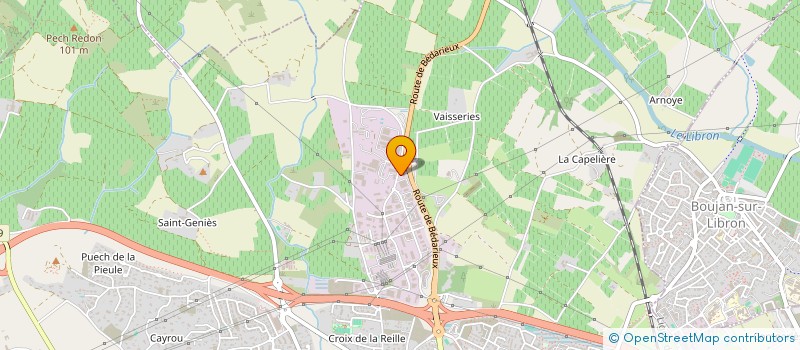localisation de l'entreprise A&F CONSTRUCTION à BEZIERS