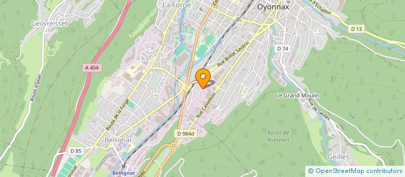 localisation de l'entreprise A-F CONSULTING à OYONNAX