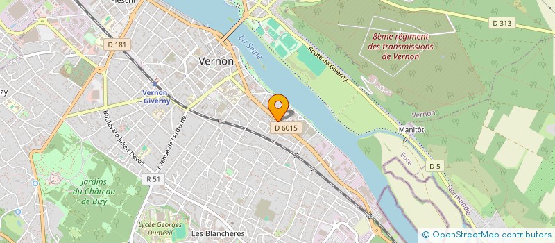 localisation de l'entreprise A&F CONSULTING à VERNON
