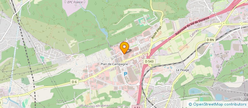 localisation de l'entreprise A F DIFFUSION à CABRIES
