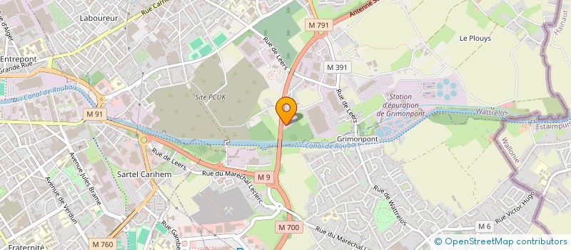 localisation de l'entreprise A.F.E.  WATTRELOS