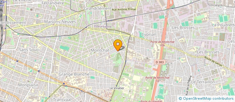 localisation de l'entreprise A.F.E.F.  LYON