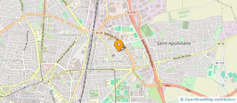 localisation de l'entreprise A.F.E IMMO à DIJON