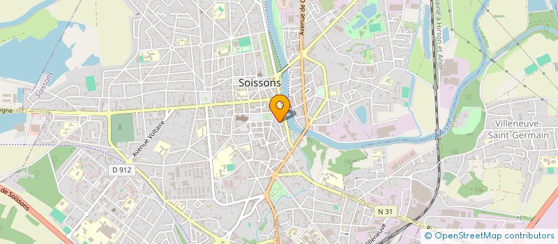 localisation de l'entreprise A.F ENTRETIENS à SOISSONS